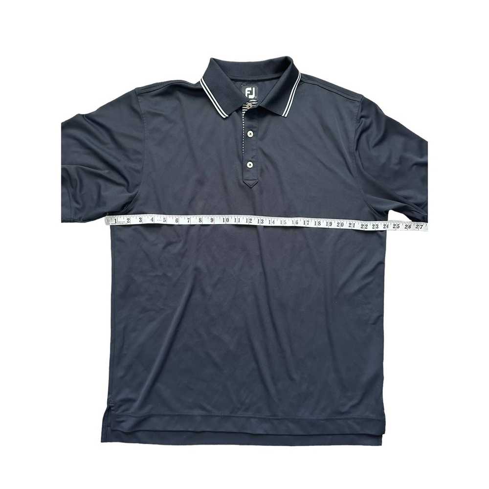 Footjoy Footjoy Men's Golf Polo Shirt Black & Whi… - image 8