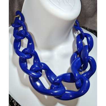 Other Chunky Blue Acrylic Chain Necklace