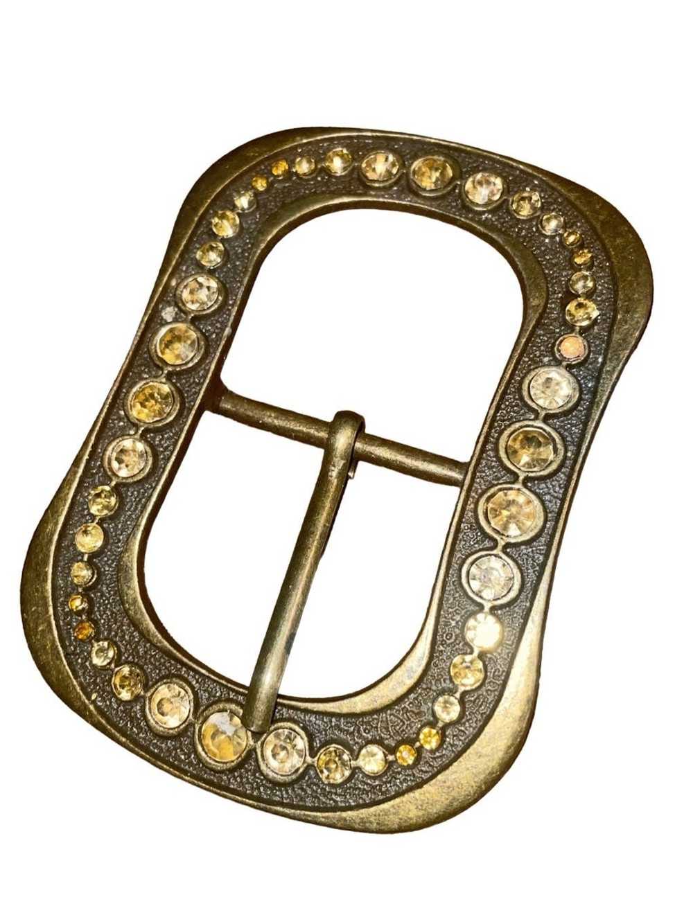 Vintage Vintage Rounded Rectangle Belt Buckle - image 2