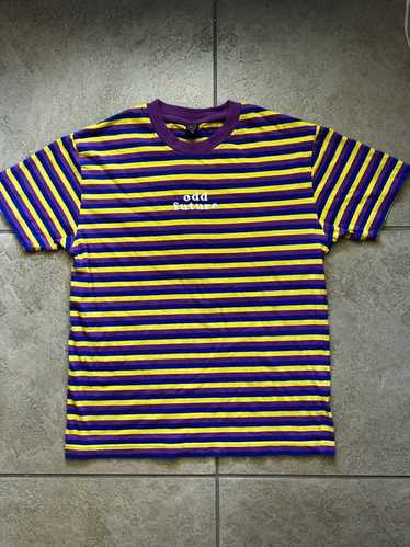 Odd Future Odd Future yellow/blue/purple striped T