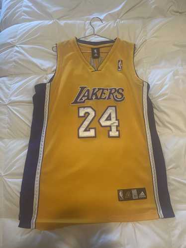 XXL +2 Length Kobe Bryant Adidas LA Lakers Hardwood Classic Jersey Swingman  #305