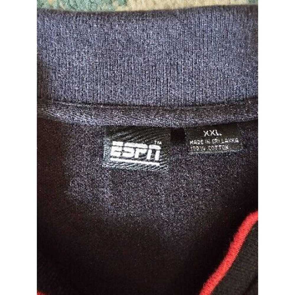 Esperos ESPN Sportscenter Black Polo V-Neck Shirt… - image 4