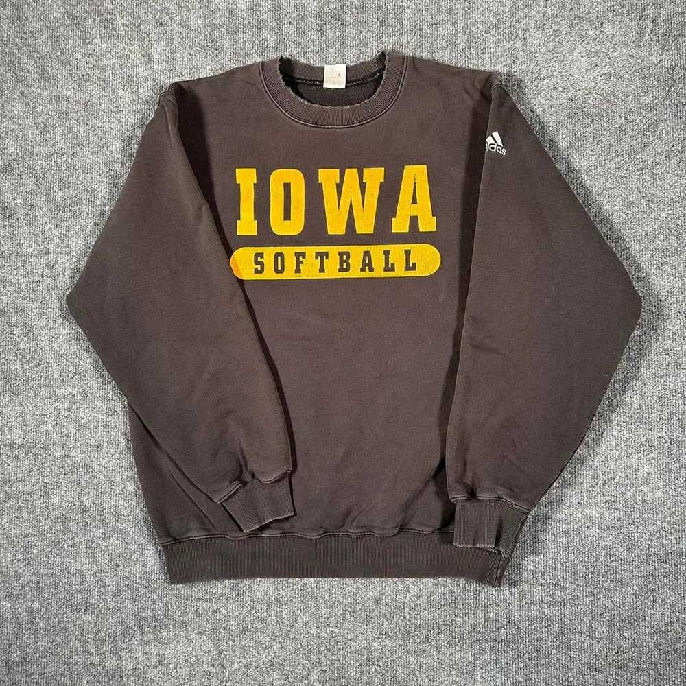 Adidas × Vintage Vintage Adidas Sweatshirt Iowa U… - image 2