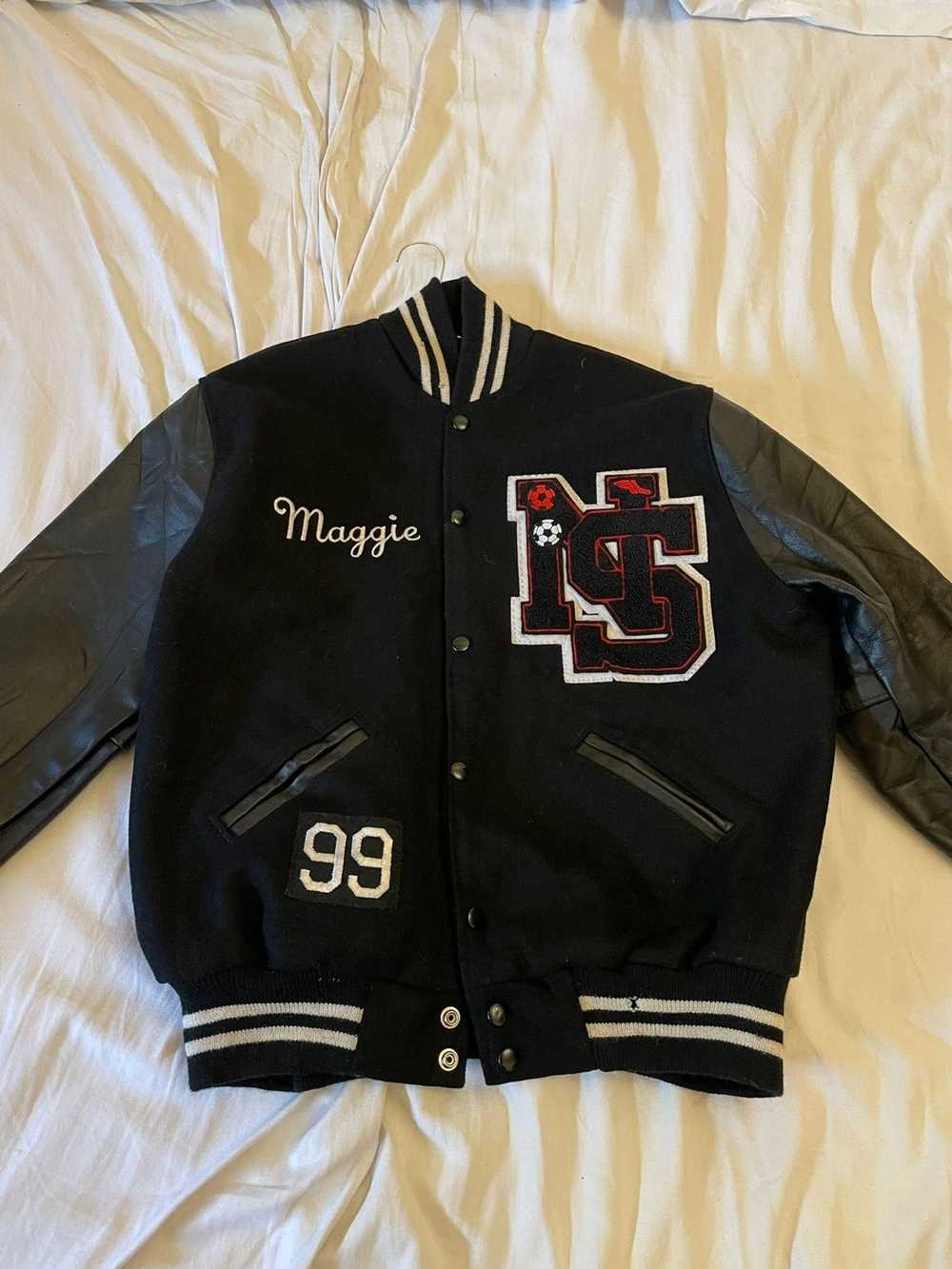 American College × Varsity Jacket × Vintage Vinta… - image 1