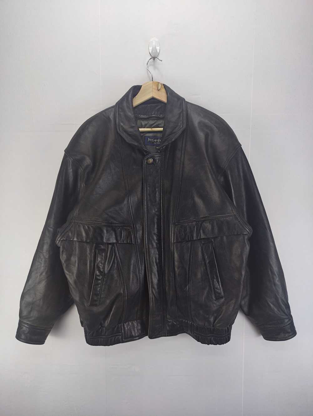Leather Jacket × Ysl Pour Homme × Yves Saint Laur… - image 1