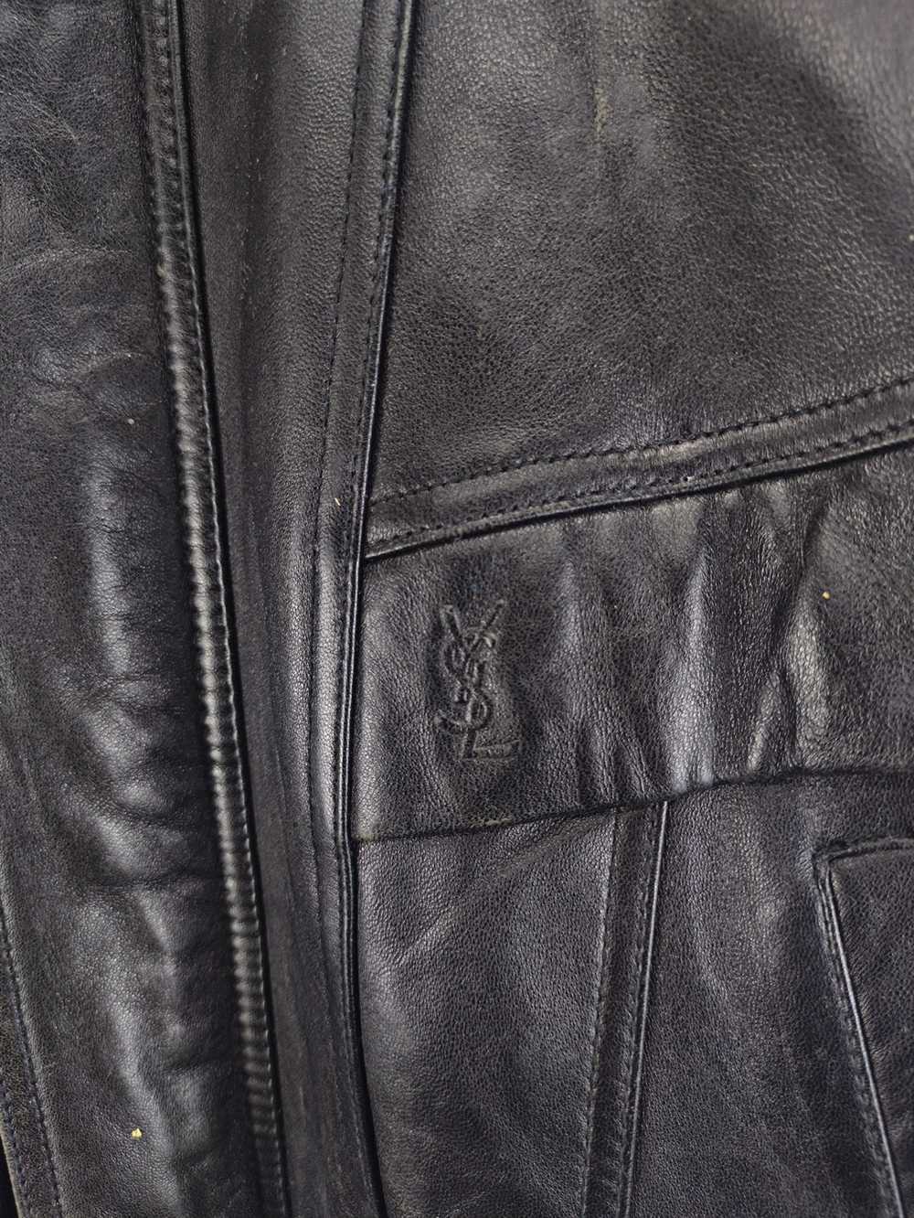 Leather Jacket × Ysl Pour Homme × Yves Saint Laur… - image 3