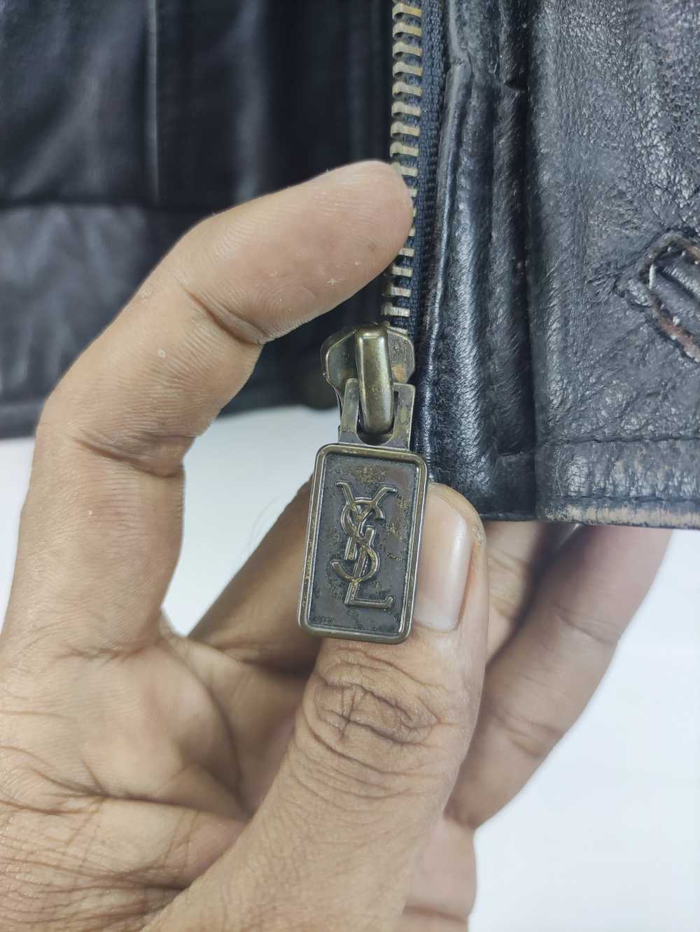Leather Jacket × Ysl Pour Homme × Yves Saint Laur… - image 5