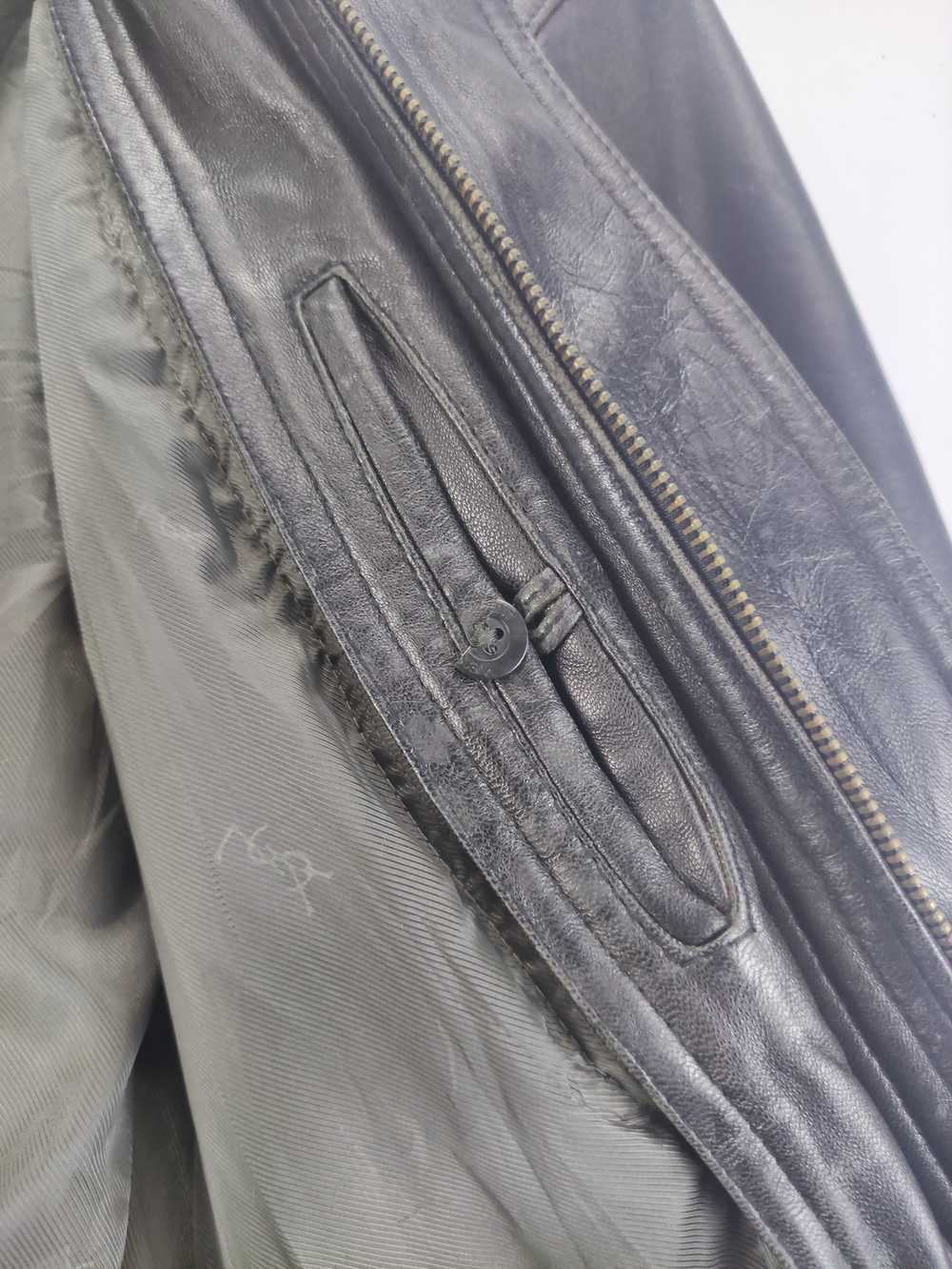 Leather Jacket × Ysl Pour Homme × Yves Saint Laur… - image 6