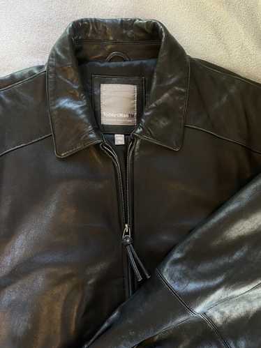 Leather Jacket × Vintage Early 90’s Today’s Man Le
