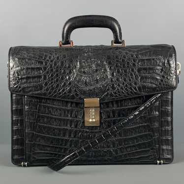 HERMES Sac A Depeche Briefcase Black Crocodile Skin P… - Gem