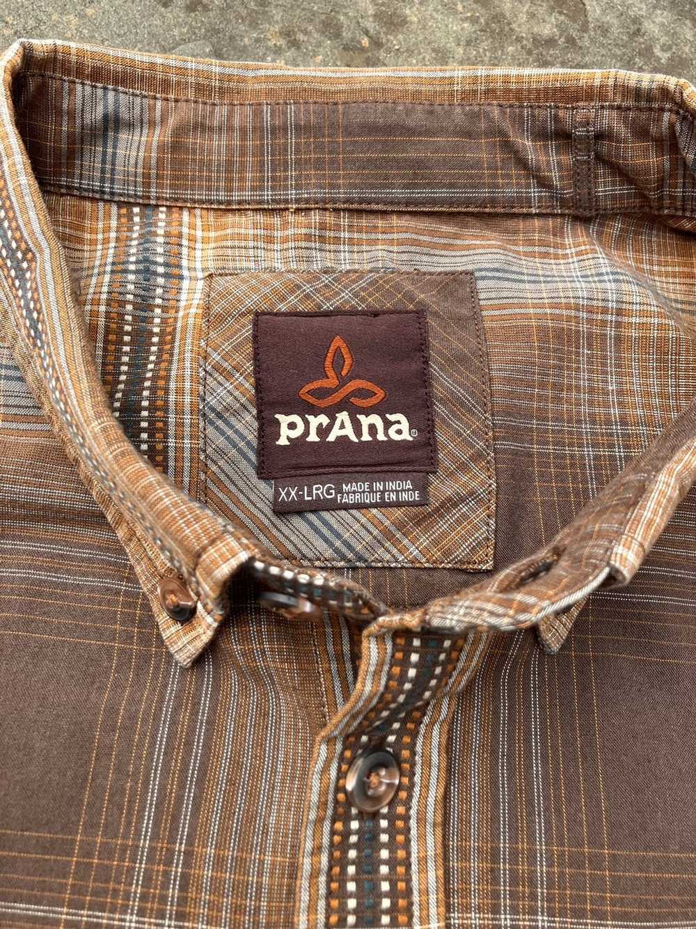 Prana Prana Plaid Pattern Long Sleeve Button Up S… - image 4