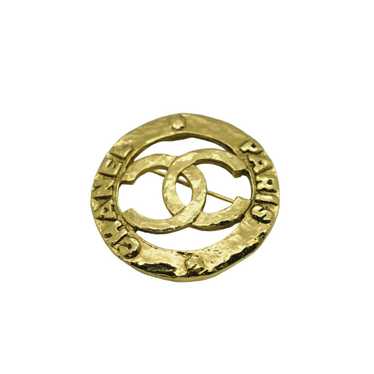 Vintage Chanel Pin Brooch Round CC Logo Gold Women's – Timeless