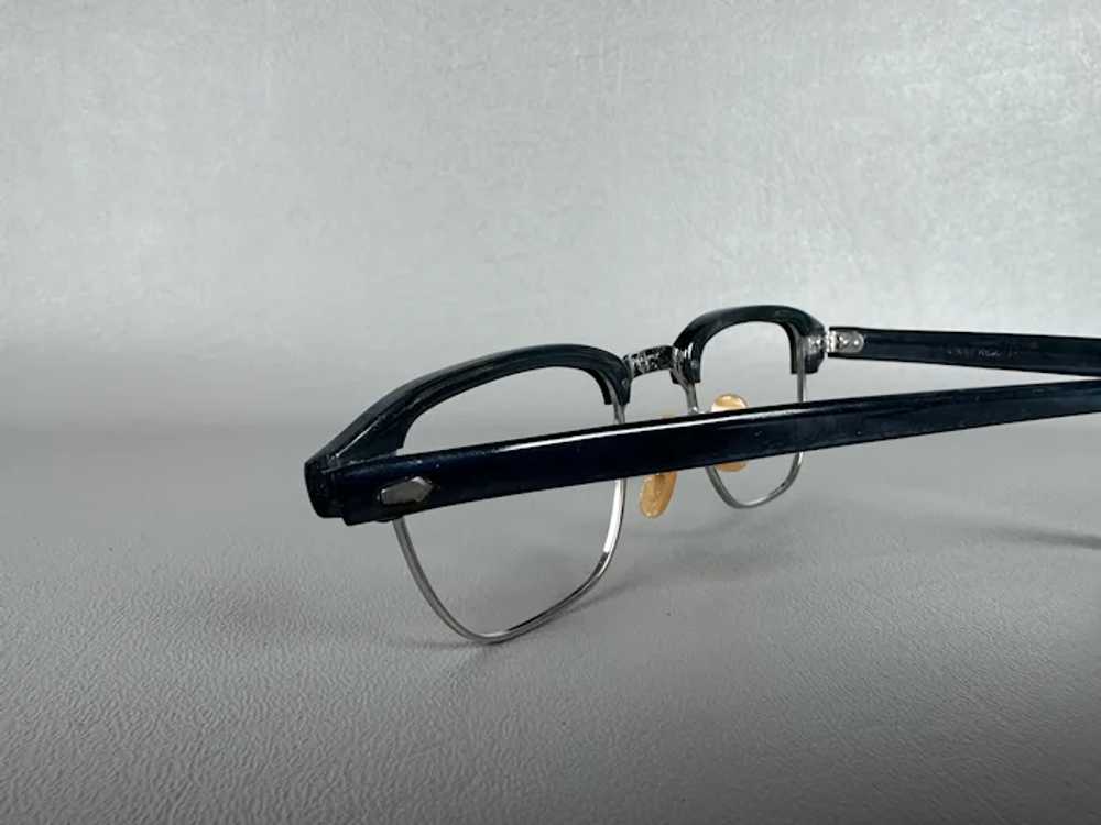 1950s Deadstock Gray Browline Eyeglass Frames, G-… - image 9