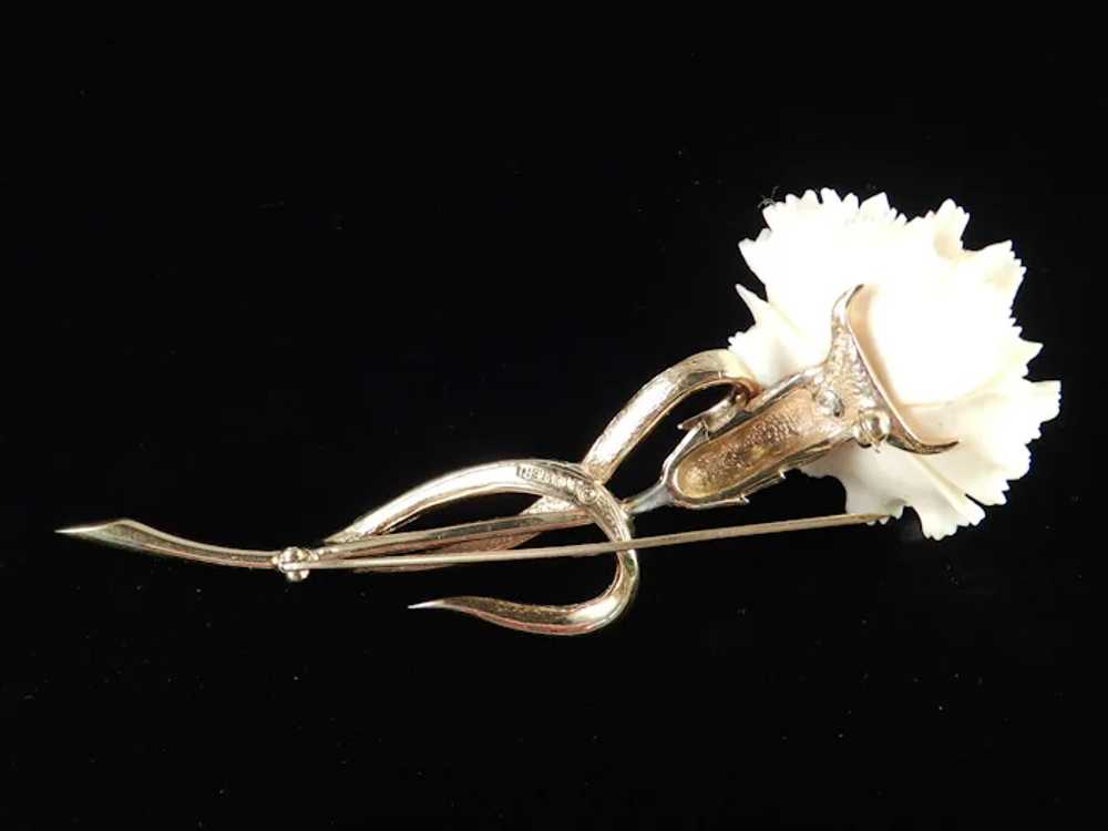 Marcel Boucher Long Stemmed Carnation Flower Faux… - image 8