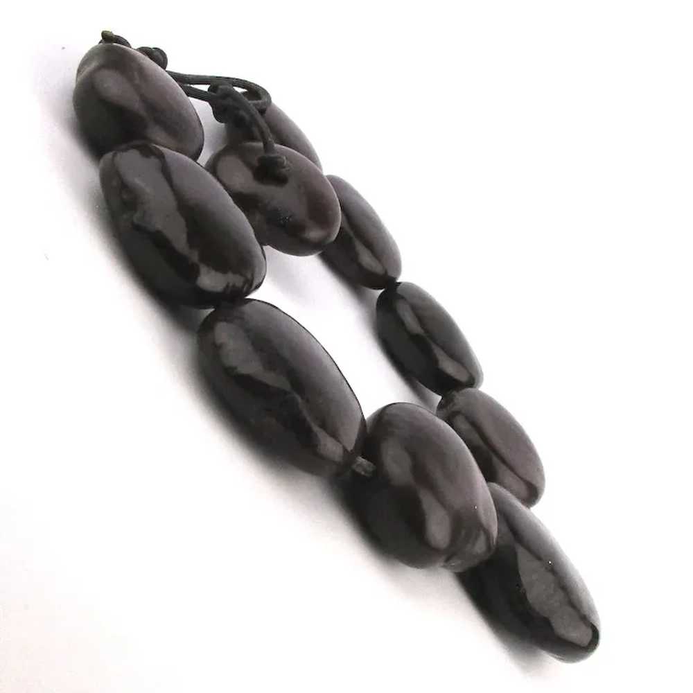 Amazing Sea Heart Beans Necklace Giant Beans Cool… - image 3