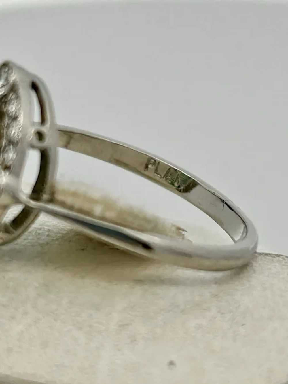 Antique Art Deco Emerald & Diamond Ring Platinum - image 10