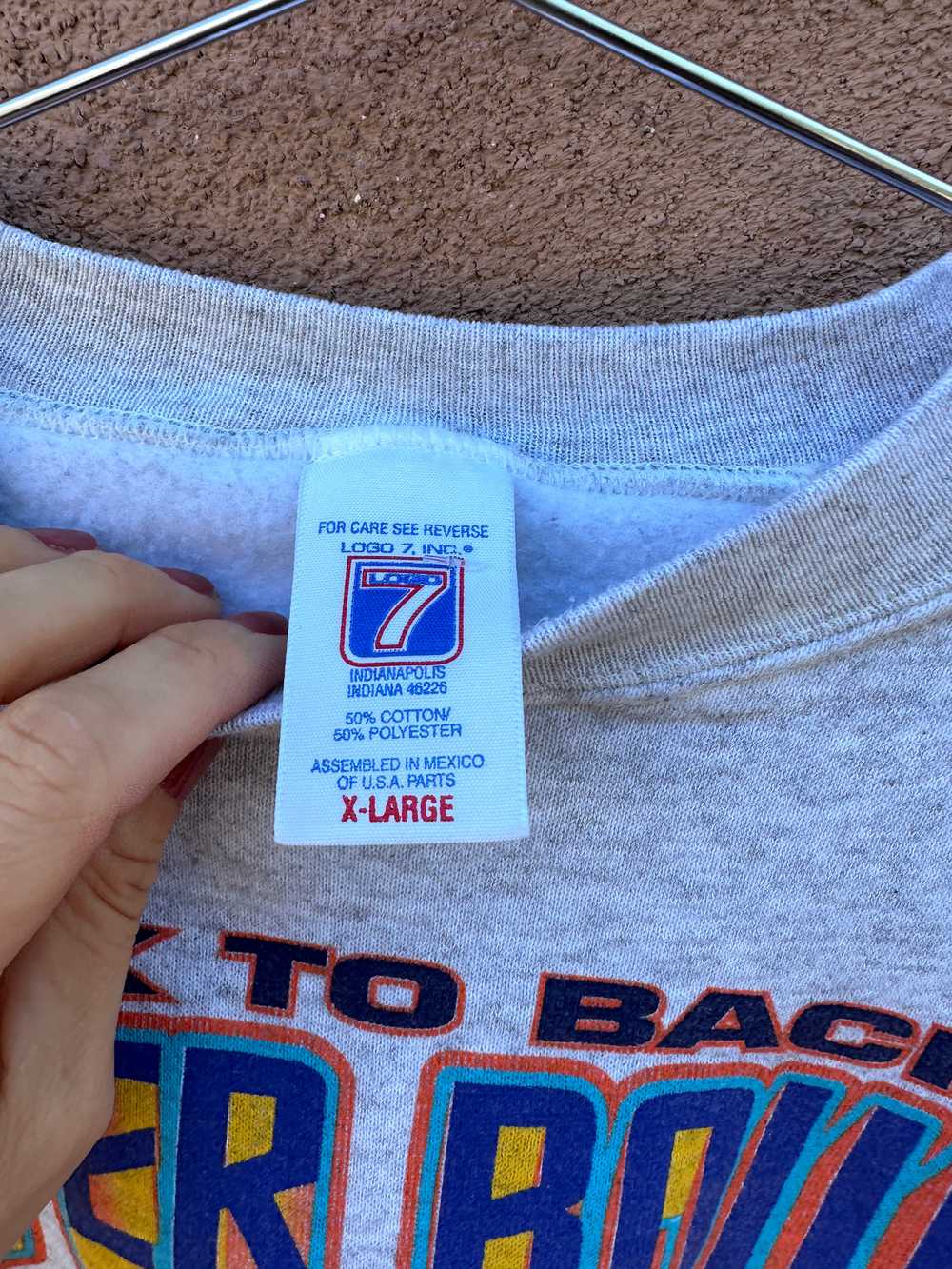 Heather Gray Denver Broncos Back 2 Back Sweatshirt - image 3
