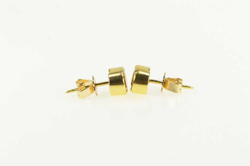 14K Citrine Stud Vintage Earrings Yellow Gold *97 - image 2