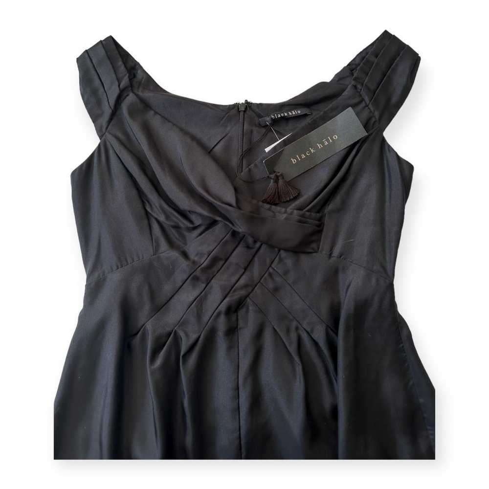 Black Halo Silk mini dress - image 12