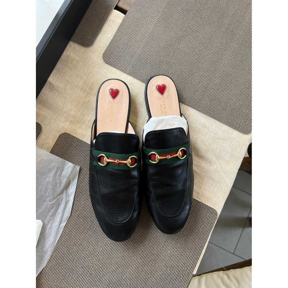 Gucci Princetown leather flats - image 5
