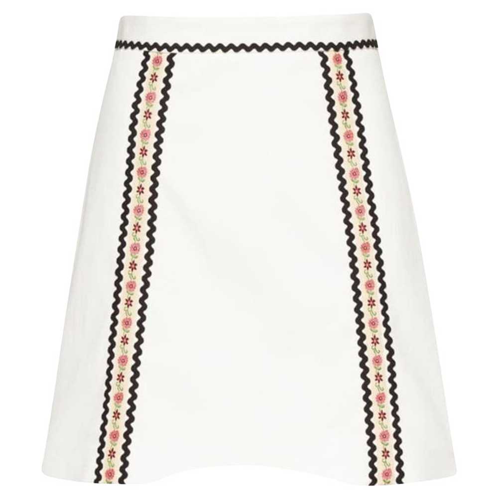 Miu Miu Skirt Cotton in White - image 1