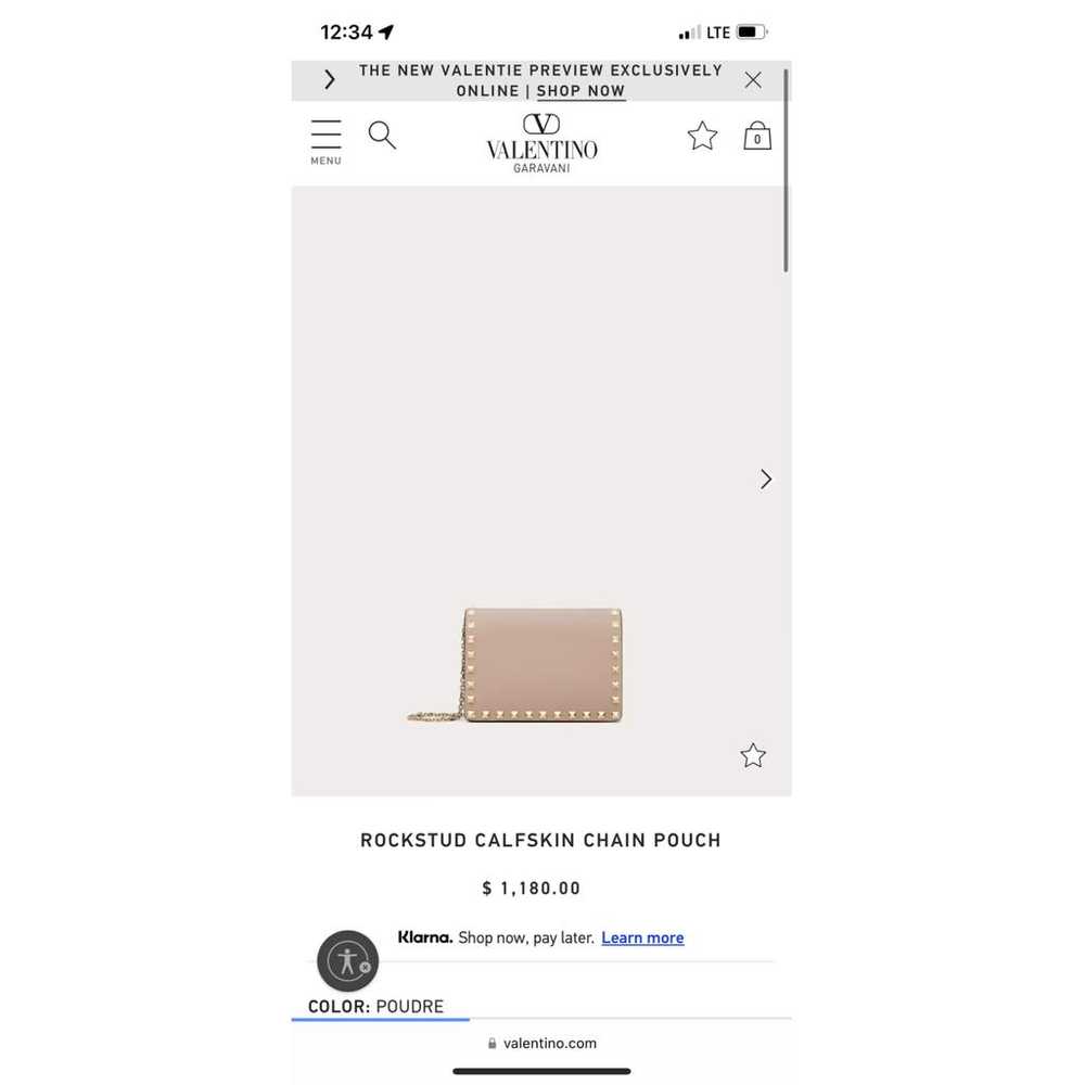 Valentino Garavani Rockstud leather clutch bag - image 6