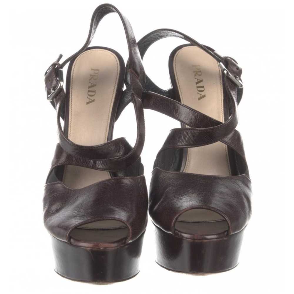Prada Leather heels - image 4
