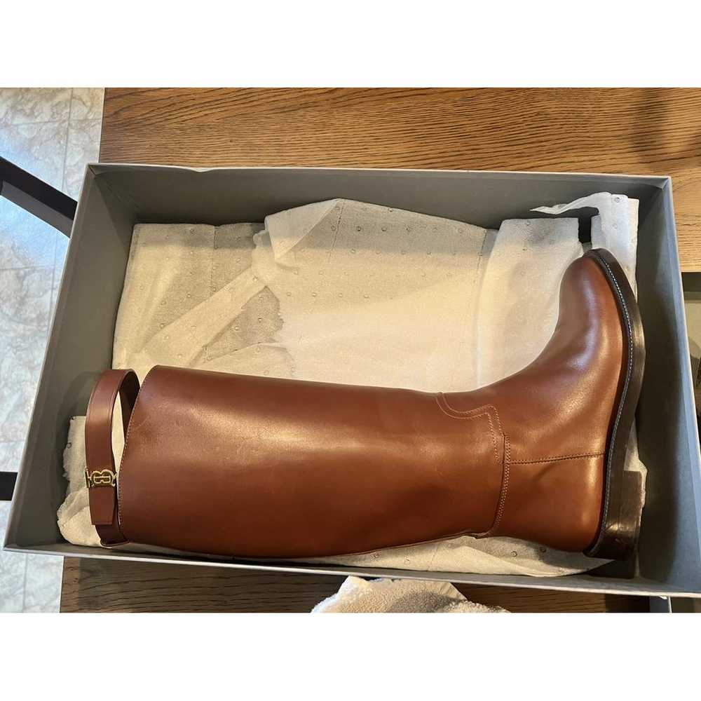 Burberry Leather riding boots - image 2