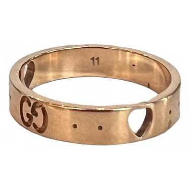 Gucci Icon pink gold ring