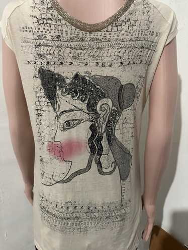 Sisley Sisley Beautiful Art Tshirt Semi Dress