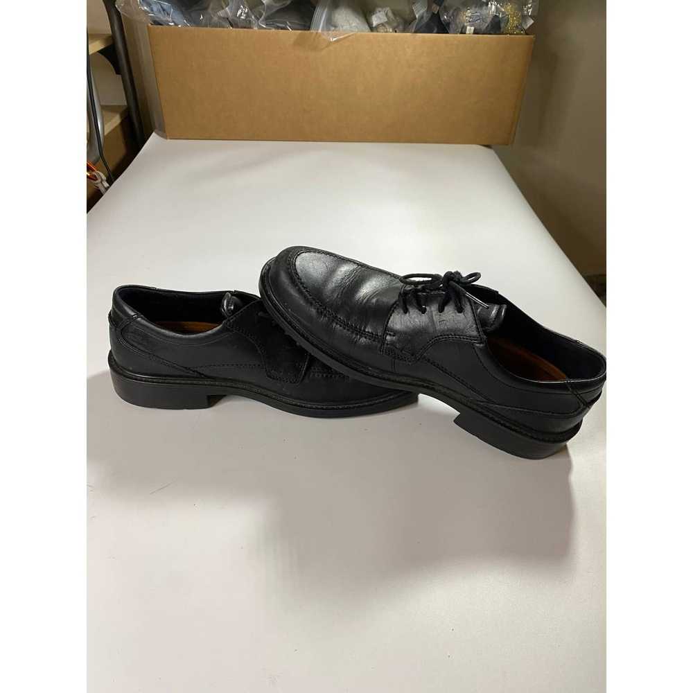 Ecco Ecco Leather Black Lace Derby Dress Shoes Me… - image 5
