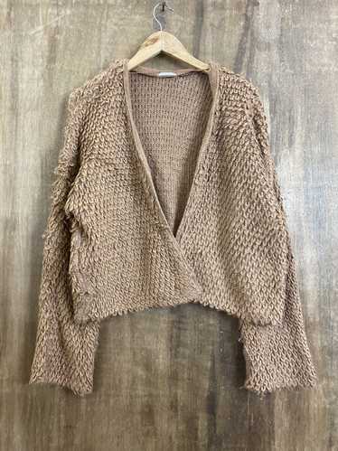 Cardigan × Japanese Brand × Other Rug Style Brown 