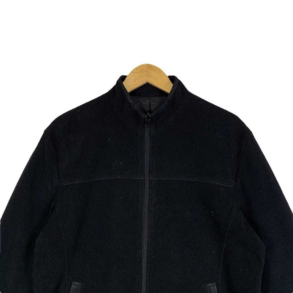 Vintage ELLE HOMME France Fashion Fleece Zipper S… - image 5