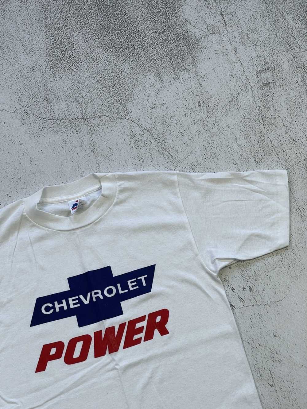 Vintage Vintage 90s Chevrolet Power Tee Shirt S - image 2