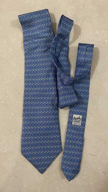 Hermes Authentic Hermes Printed Man Necktie Made i