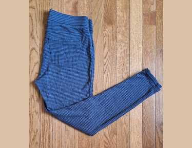 Seven 7 Womens pull on stretch blue seam leggings, 27 inseam, size Large  (L)