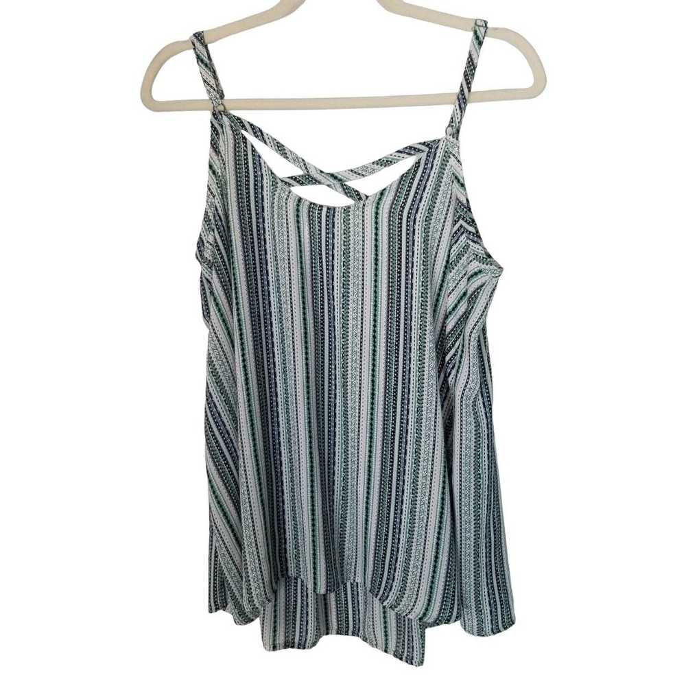 Other Torrid Womens 0X Green Striped Sleeveless P… - image 7