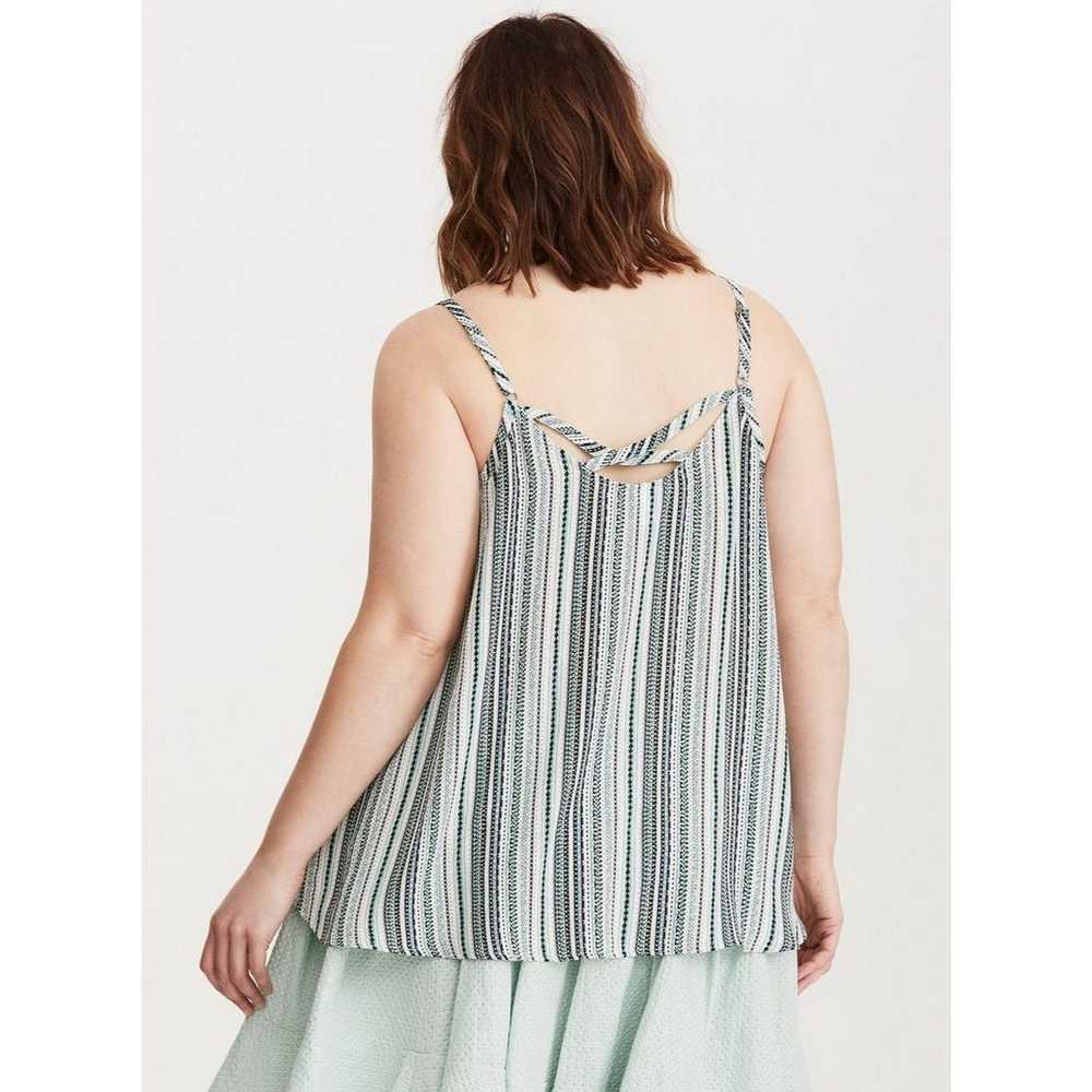 Other Torrid Womens 0X Green Striped Sleeveless P… - image 8