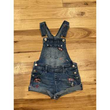 Vintage Girls Blue Jean Skort, 90s Girls Skirt Shorts, Back to