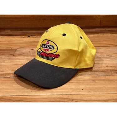 Vintage Pennzoil Racing Embroidered Hat Yellow Bl… - image 1