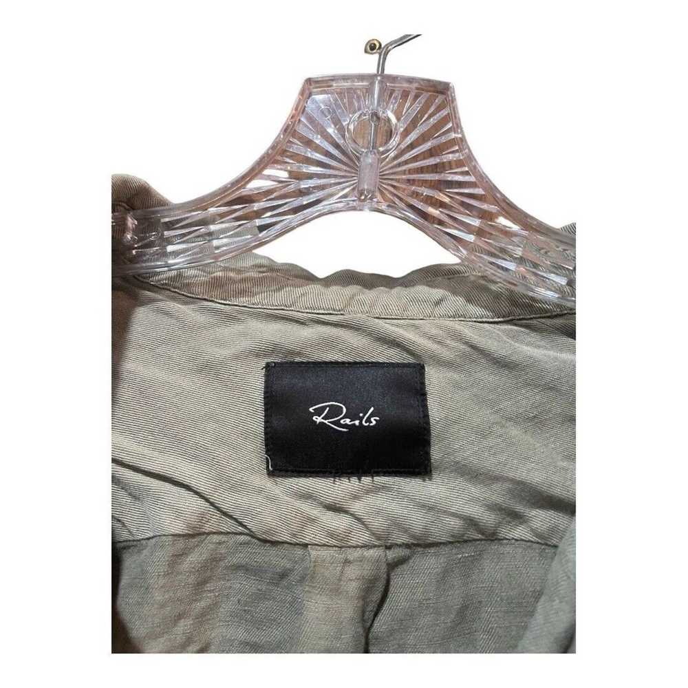 Rails Rails Marcel Button Up in Sage with Pink Fl… - image 4