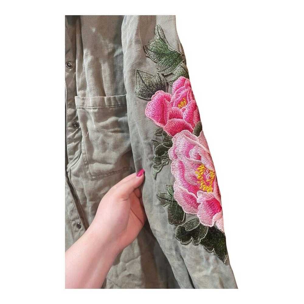 Rails Rails Marcel Button Up in Sage with Pink Fl… - image 6