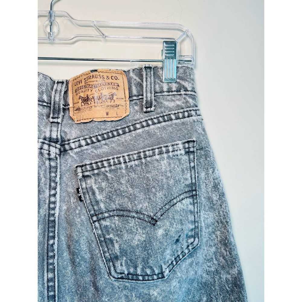 Levi's Vintage Levi’s shorts acid wash grey - image 2