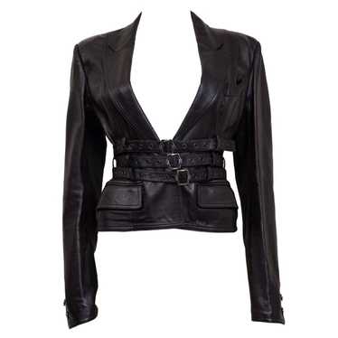 Dior leather 2024 jacket womens