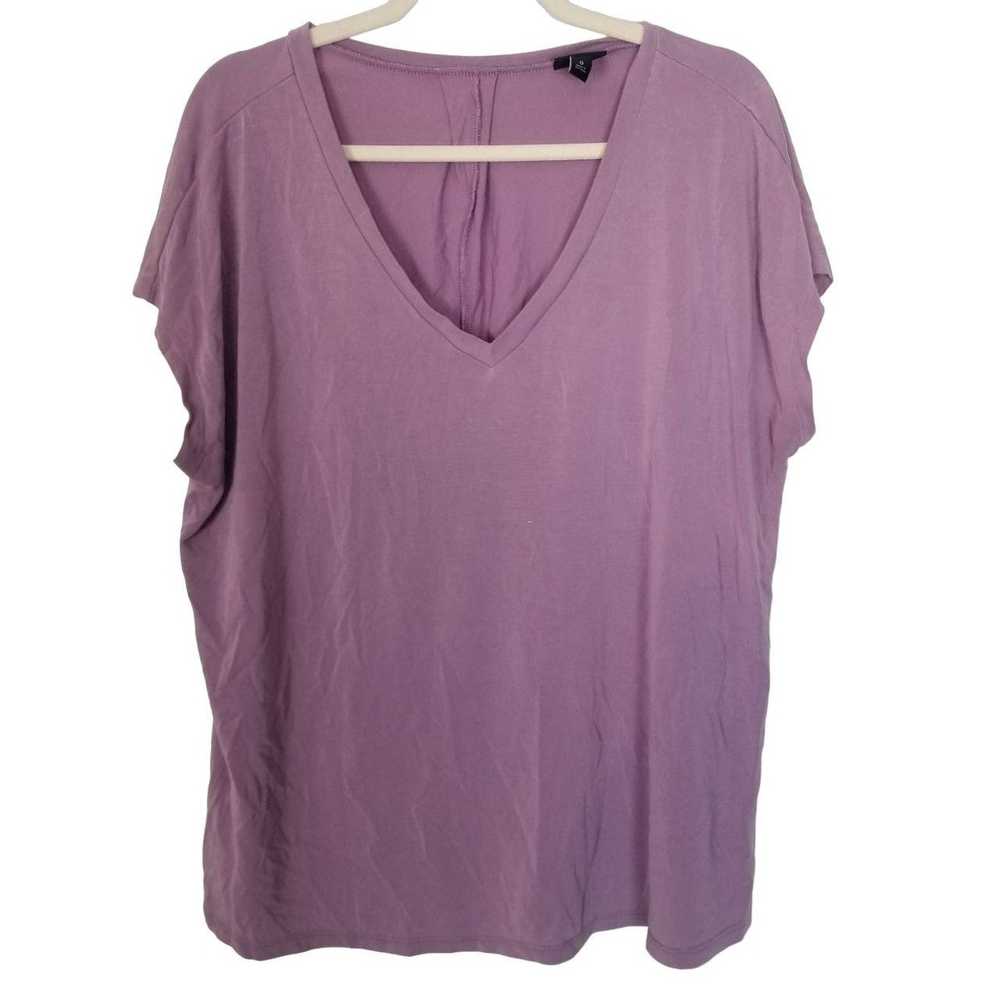 Other Torrid Womens 0X Purple Short Sleeves V-Nec… - image 1