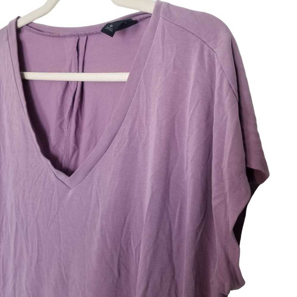 Other Torrid Womens 0X Purple Short Sleeves V-Nec… - image 4