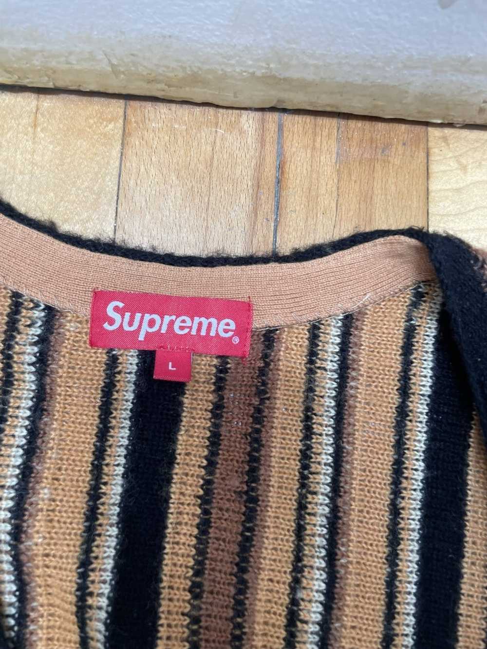Supreme Supreme Stripped Sweater Vest Brown (L) - image 3