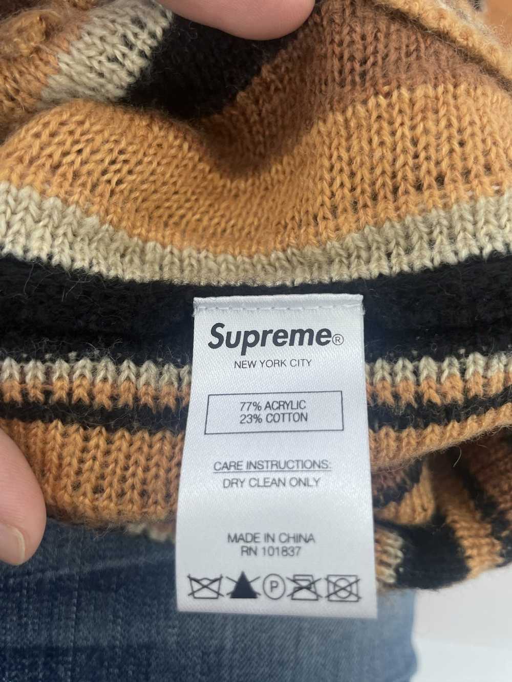Supreme Supreme Stripped Sweater Vest Brown (L) - image 5