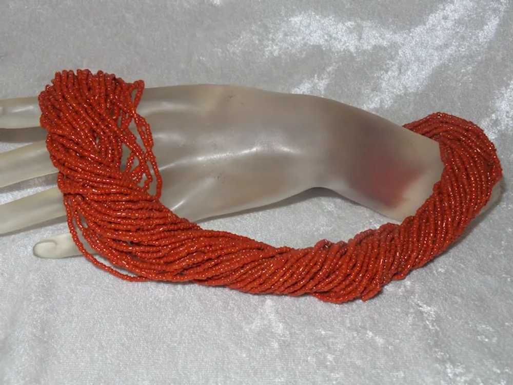 Ethnic Red Coral Multi Strand Necklace - image 12