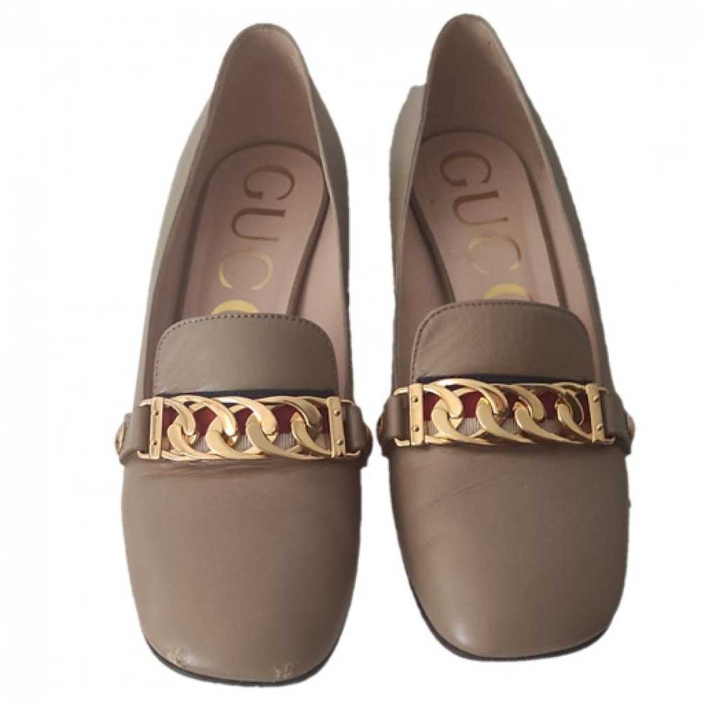 Gucci Malaga leather heels - image 1